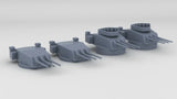 1/600 Italian Roma 152mm (6in) Turret Set (4pcs)