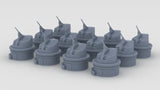 1/600 Italian Roma 90mm/50 OTO 1939 Set (12pcs)