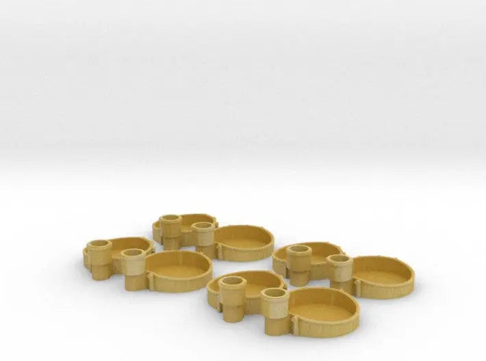 1/600 Richelieu aft 40mm tub 1 set 8pcs - distefan 3d print