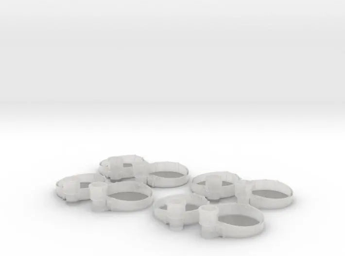 1/600 Richelieu aft 40mm tub 1 set 8pcs - distefan 3d print