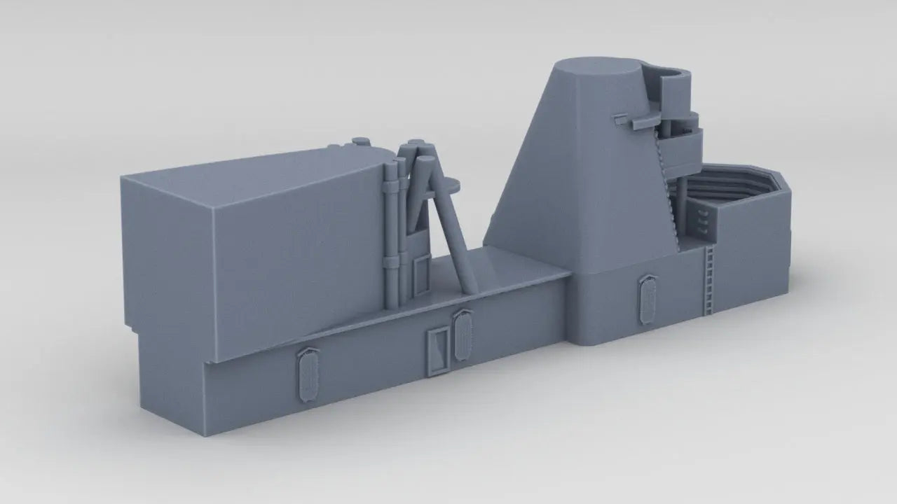 1/600 USS South Dakota (BB-57) Aft Deck 3 - distefan 3d print
