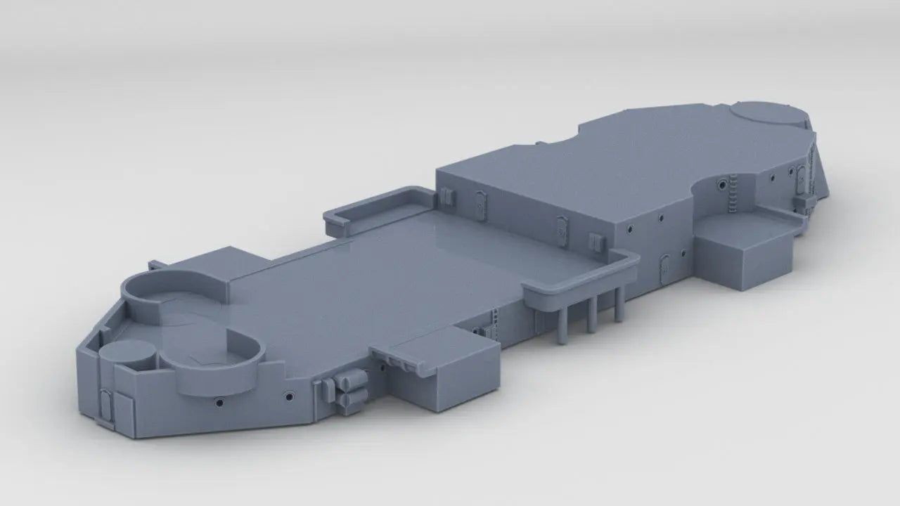 1/600 USS South Dakota (BB-57) Deck 2-3 - distefan 3d print