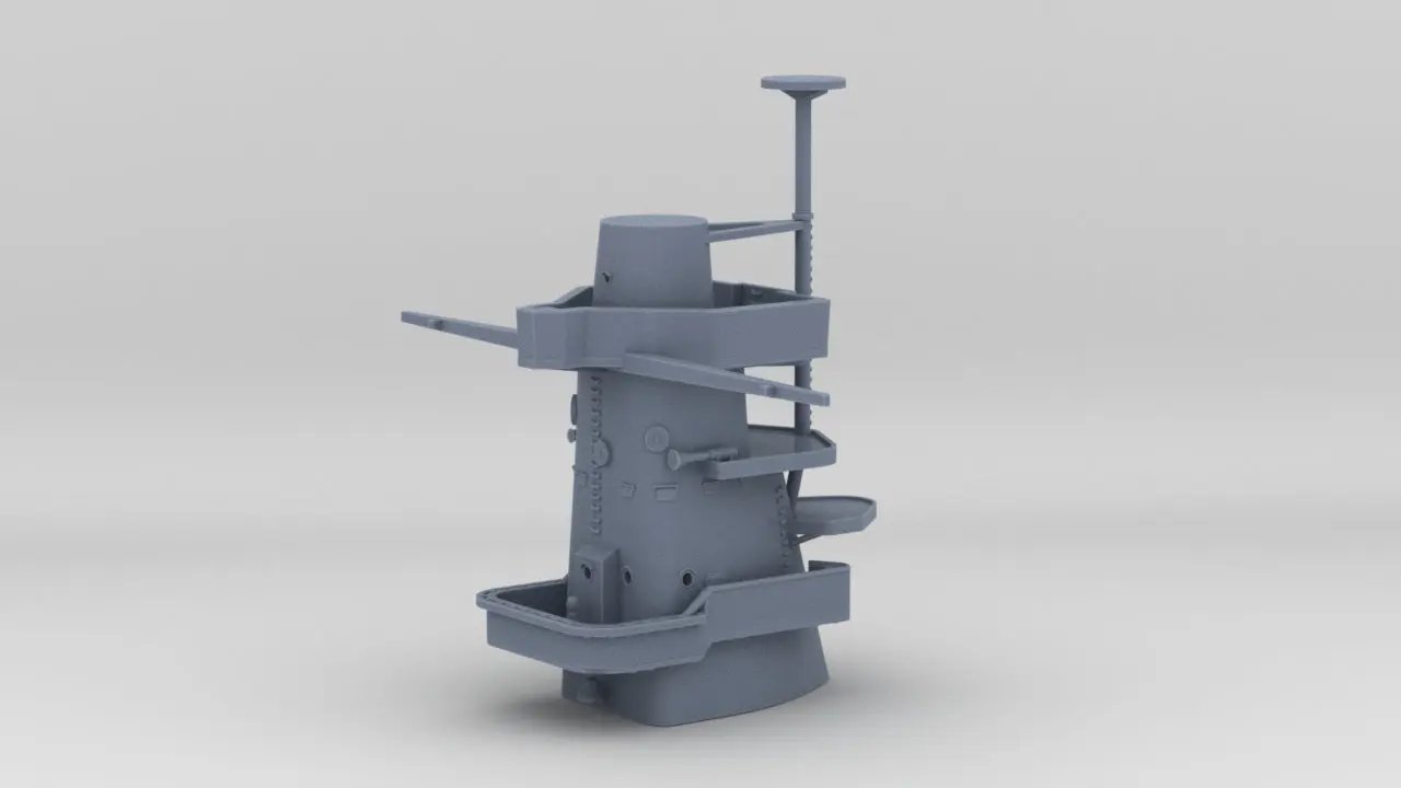 1/600 USS South Dakota (BB-57) Forward Deck 8 - distefan 3d print