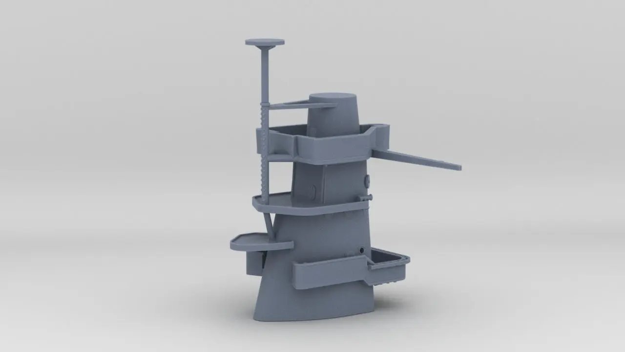 1/600 USS South Dakota (BB-57) Forward Deck 8 - distefan 3d print