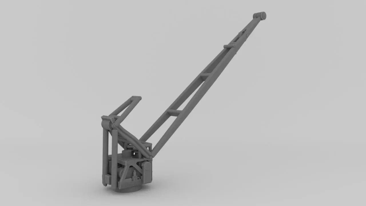 1/600 DKM Bismarck Airplane Crane - distefan 3d print