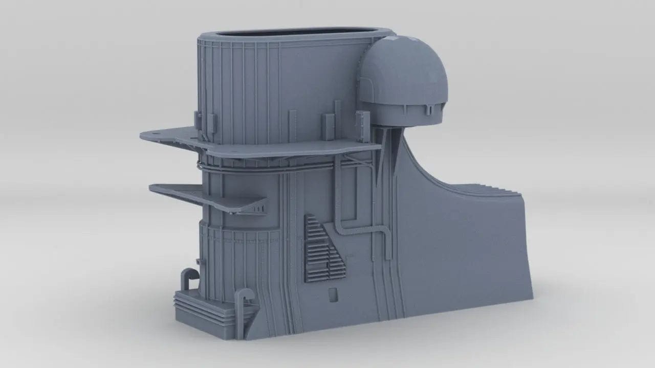 1/600 DKM Bismarck Funnel - distefan 3d print