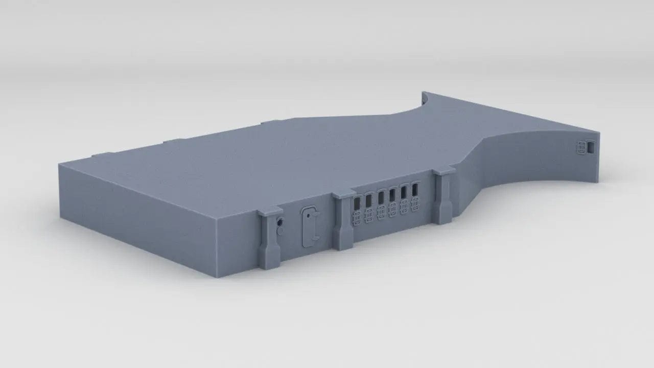 1/600 DKM Scharnhorst Amidships Deck 1 Below Hangar - distefan 3d print