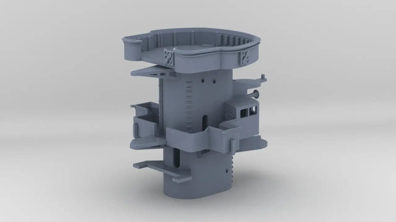 1/600 DKM Scharnhorst Forward Deck 6 - distefan 3d print