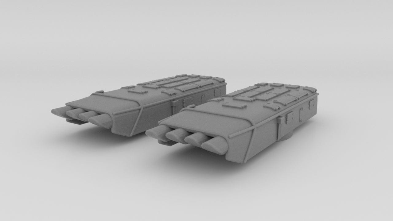 1/600 DKM Torpedo Tubes Set 2pcs - distefan 3d print