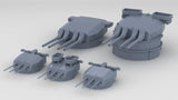 1/600 French Battleship Richelieu Turrets Set (5pcs)