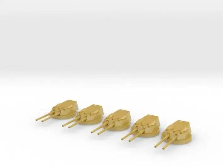 1/600 HMS Dreadnought 12 inch /45 turrets set - distefan 3d print