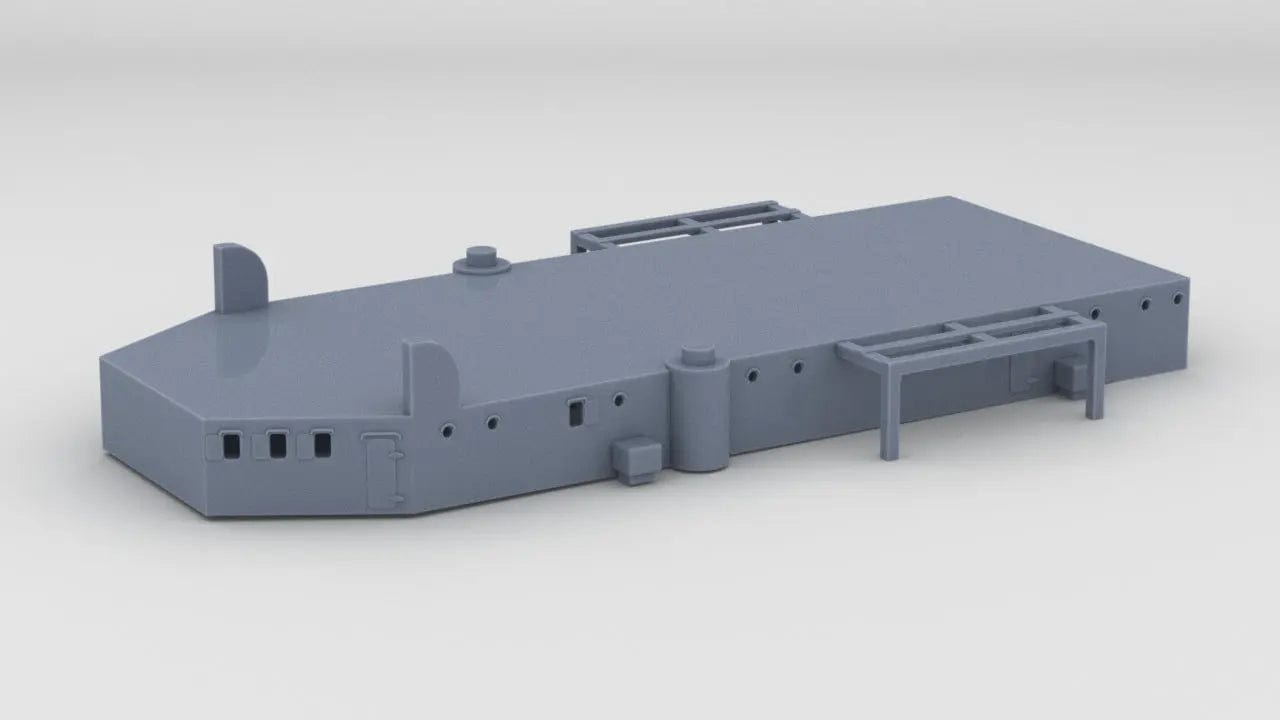 1/600 HMS Exeter Aft Deck 1 - distefan 3d print