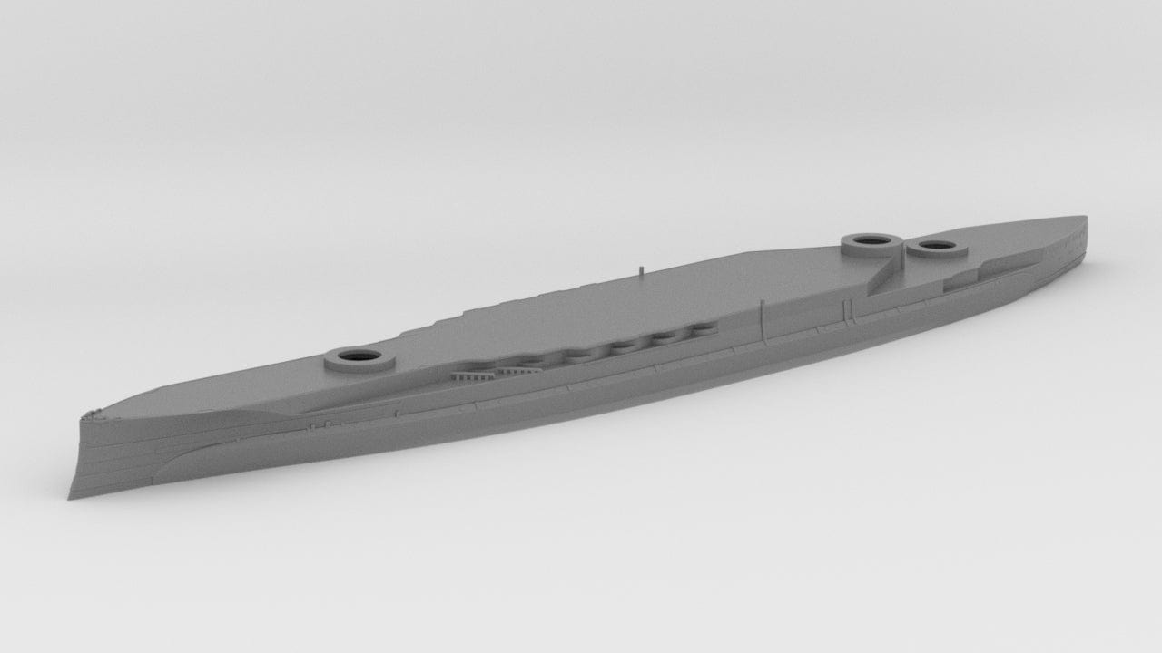 1/600 HMS Warspite Hull Waterline - Model Ship Kit - distefan 3d print