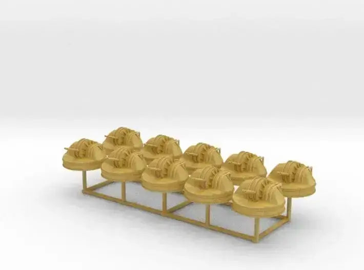 1/600 IJN 127mm turret aircraft carriers set 10pcs - distefan 3d print