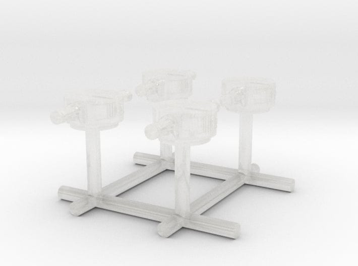 1/600 IJN Akagi top tower rangefinders set 4pcs - distefan 3d print