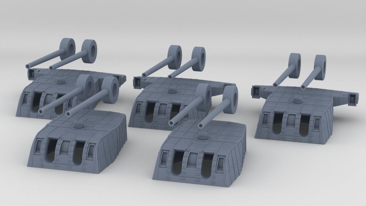 1/600 IJN Takao 20cm/50 3rd Year Type (1942) Set (5pcs) - distefan 3d print