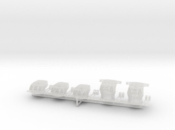 1/600 IJN type 50 year 3 turrets (8-inch) 1944 set - distefan 3d print