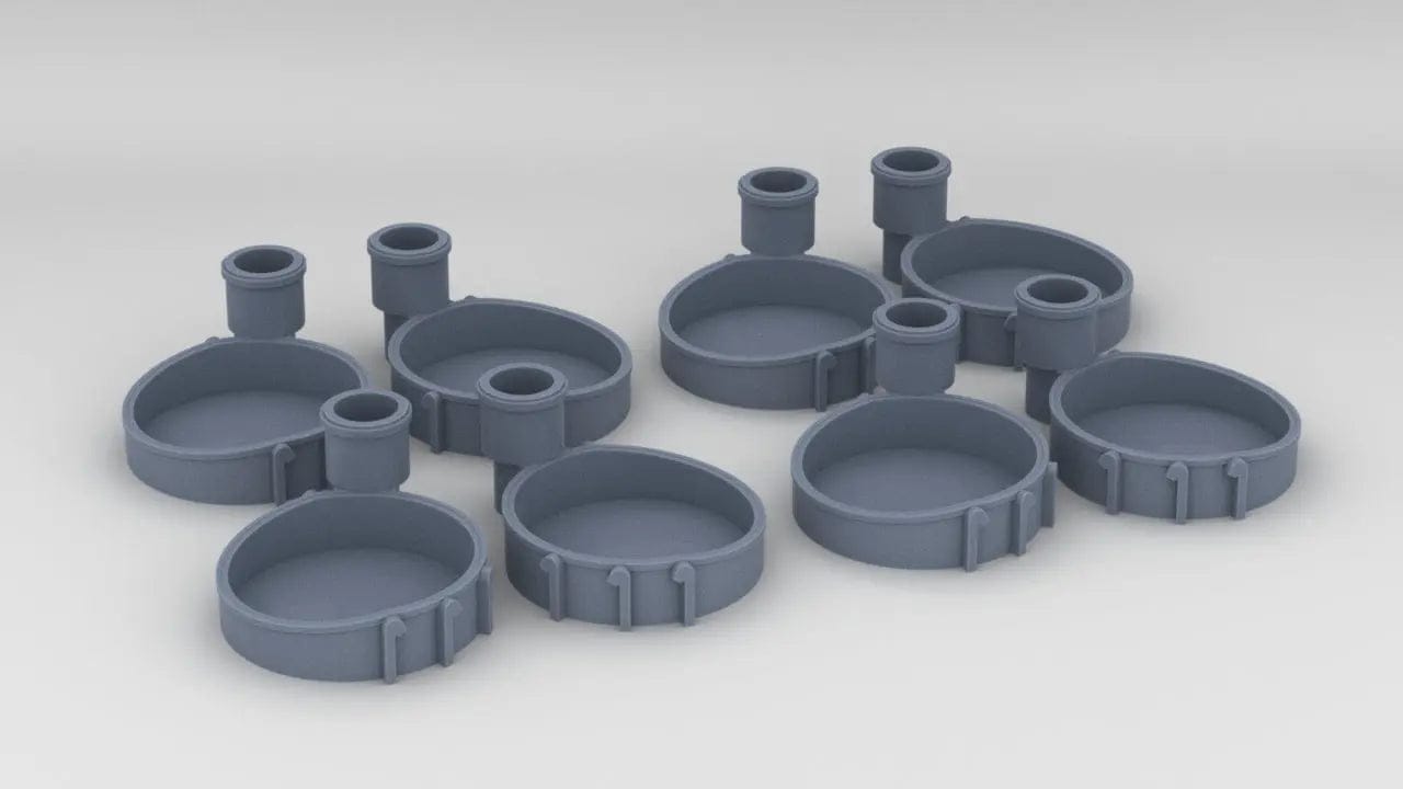 1/600 Richelieu Aft 40mm Tub Set (8pcs) - distefan 3d print