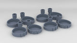 1/600 Richelieu Aft 40mm Tub Set (8pcs)