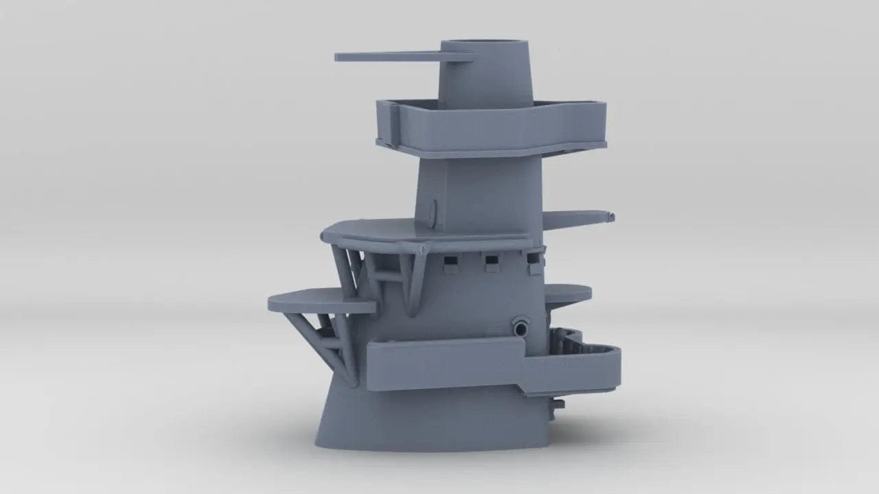 1/600 USS BB59 Tower Above Mk51 Platform - distefan 3d print
