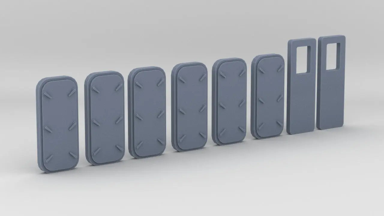 1/64 YTB Tugboat Pilot House Doors Set (8pcs) - distefan 3d print