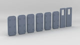 1/64 YTB Tugboat Pilot House Doors Set (8pcs)