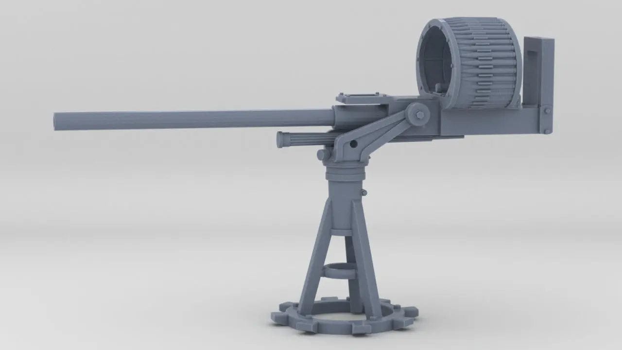 1/64 US PT Boat 37mm Cannon M4 - distefan 3d print