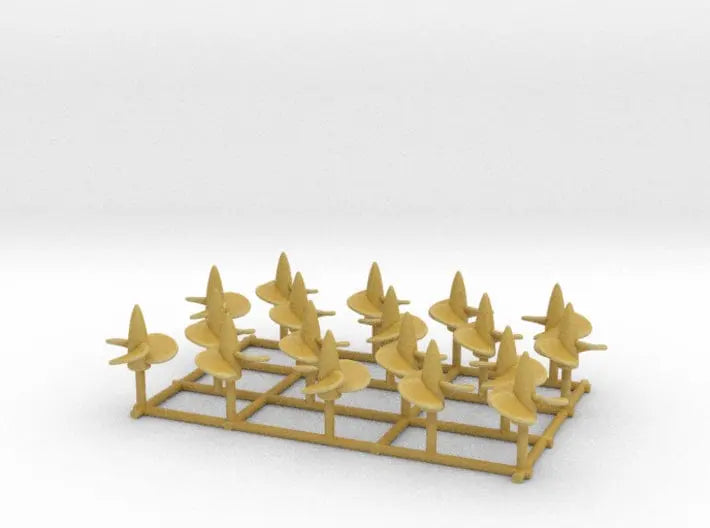 1/700 DKM Bismarck propeller set 18pcs - distefan 3d print