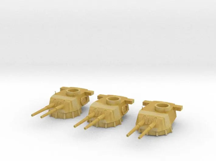 1/700 HMS Exeter 1942 turret set 3pcs - distefan 3d print