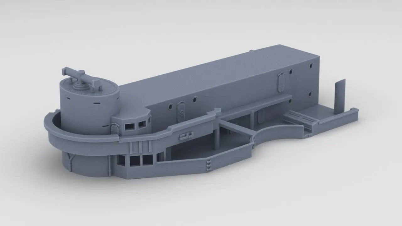 1/700 USS South Dakota (BB-57) Forward Deck 4-5 - distefan 3d print