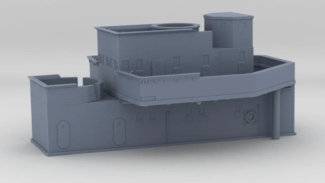 1/700 DKM Narvik Z37 Forward Superstructure - distefan 3d print