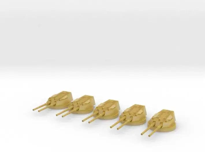 1/700 HMS Dreadnought 12 inch /45 turrets set - distefan 3d print