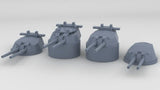 1/700 HMS Ramillies Twin 15-inch (381 mm) Turrets Set
