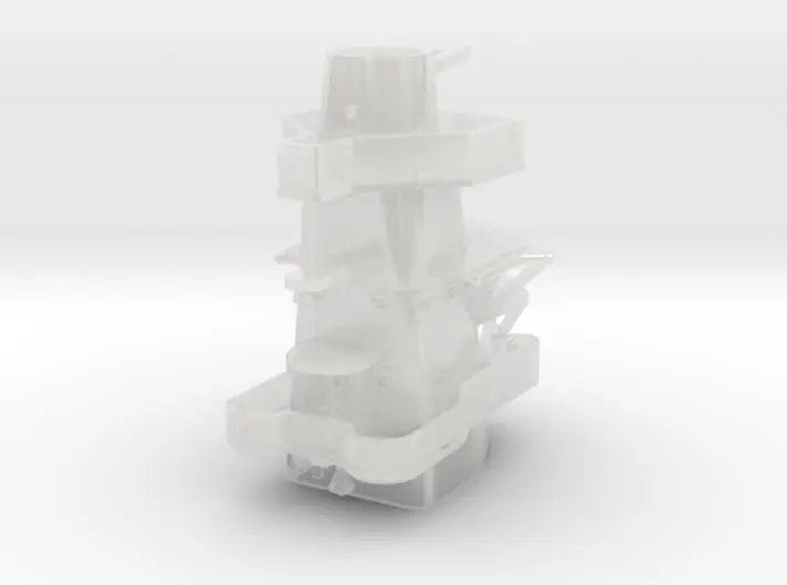 1/700 USN BB59 tower above Mk51 platform - distefan 3d print