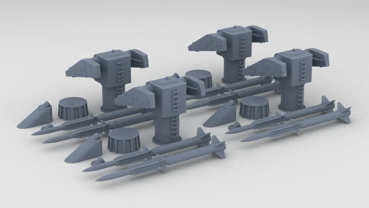 1/700 USN Mk10 Terrier Missile Launcher Kits - distefan 3d print