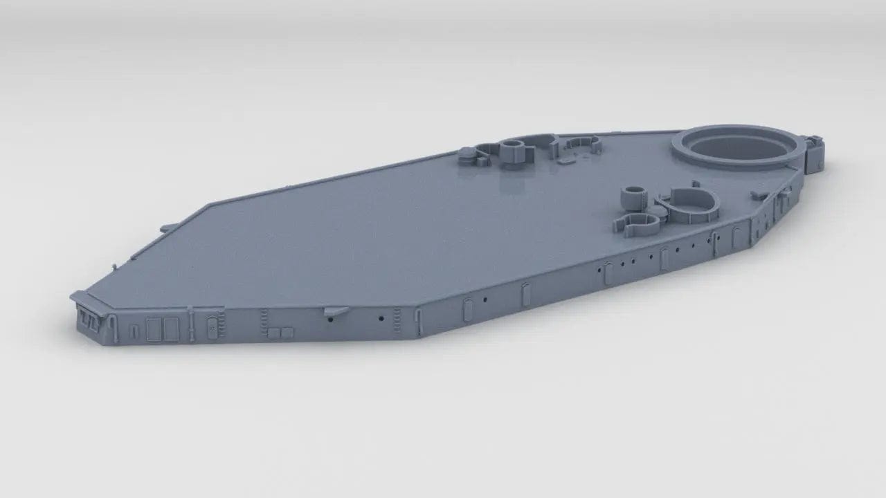 1/700 USS BB59 Superstructure Level 1 - distefan 3d print