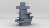 1/700 USS BB59 Tower Above Mk51 Platform