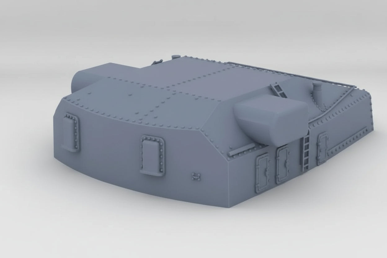 1/72 DKM 28cm SK C/34 Naval Turret Mount "Caesar" Protosoon – alternate view