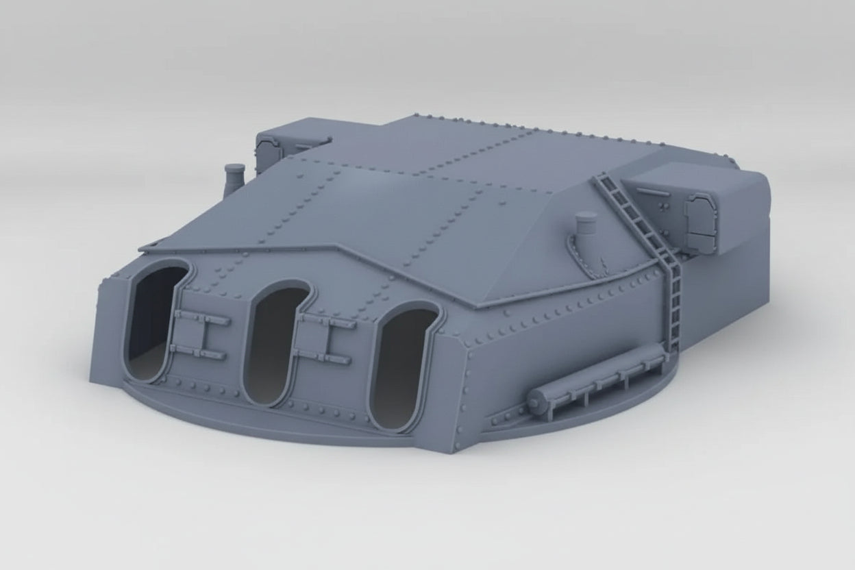 1/72 DKM 28cm SK C/34 Naval Turret Mount "Caesar" Protosoon