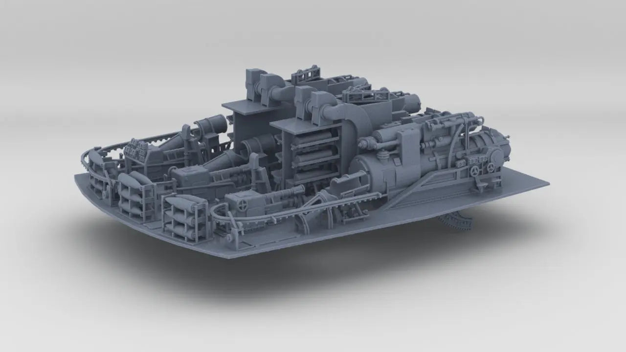 1/72 DKM 28cm SK C/34 Naval Turret "Caesar" Interior - distefan 3d print