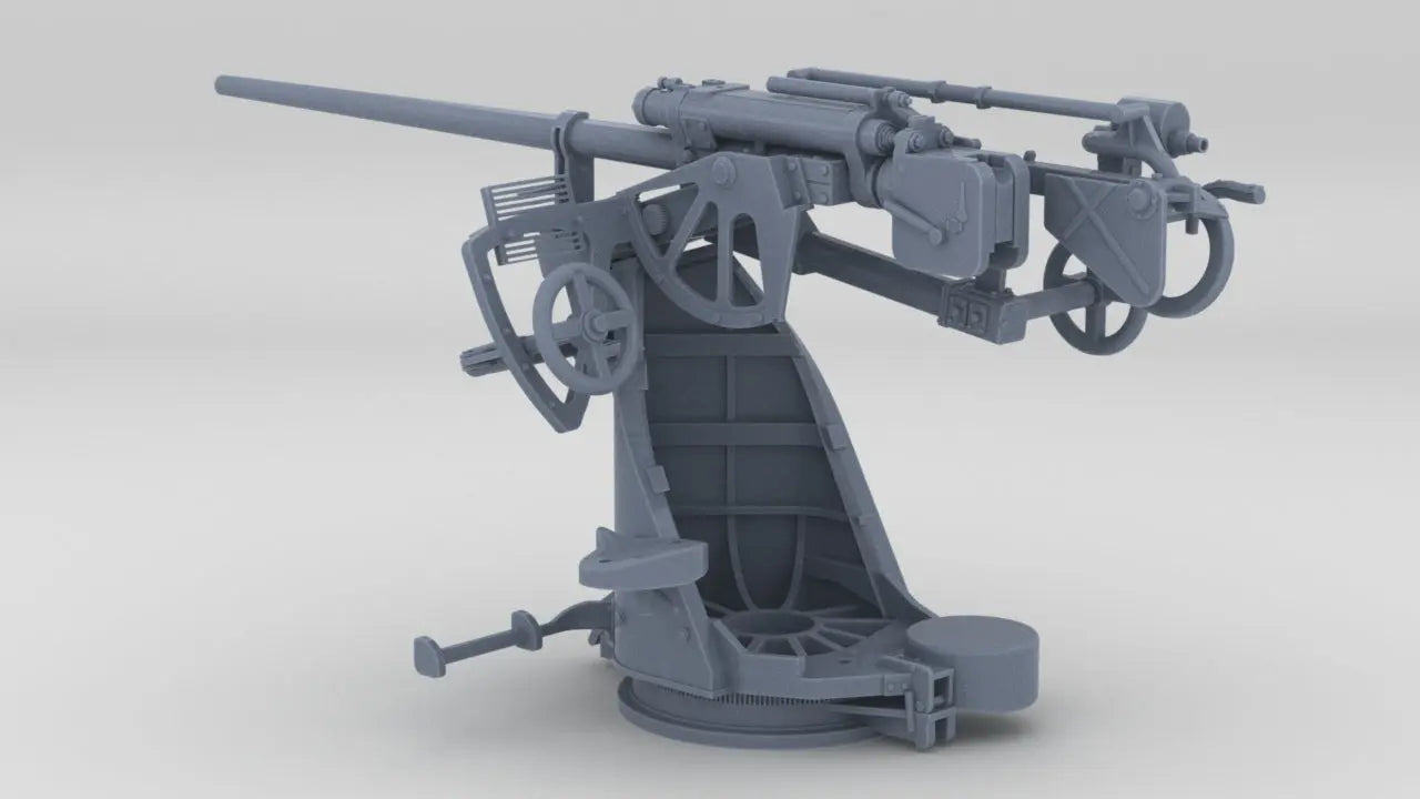 1/72 DKM 3.7 cm/L83 (1.5") SK C/30 Single Gun Resin3Dinteractive