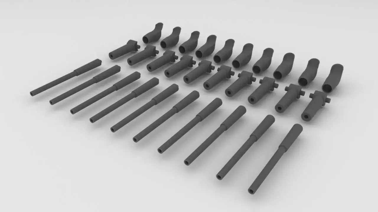 1/72 DKM Bismarck Barrels w/ Bags for 38cm Turrets Set Protosoon