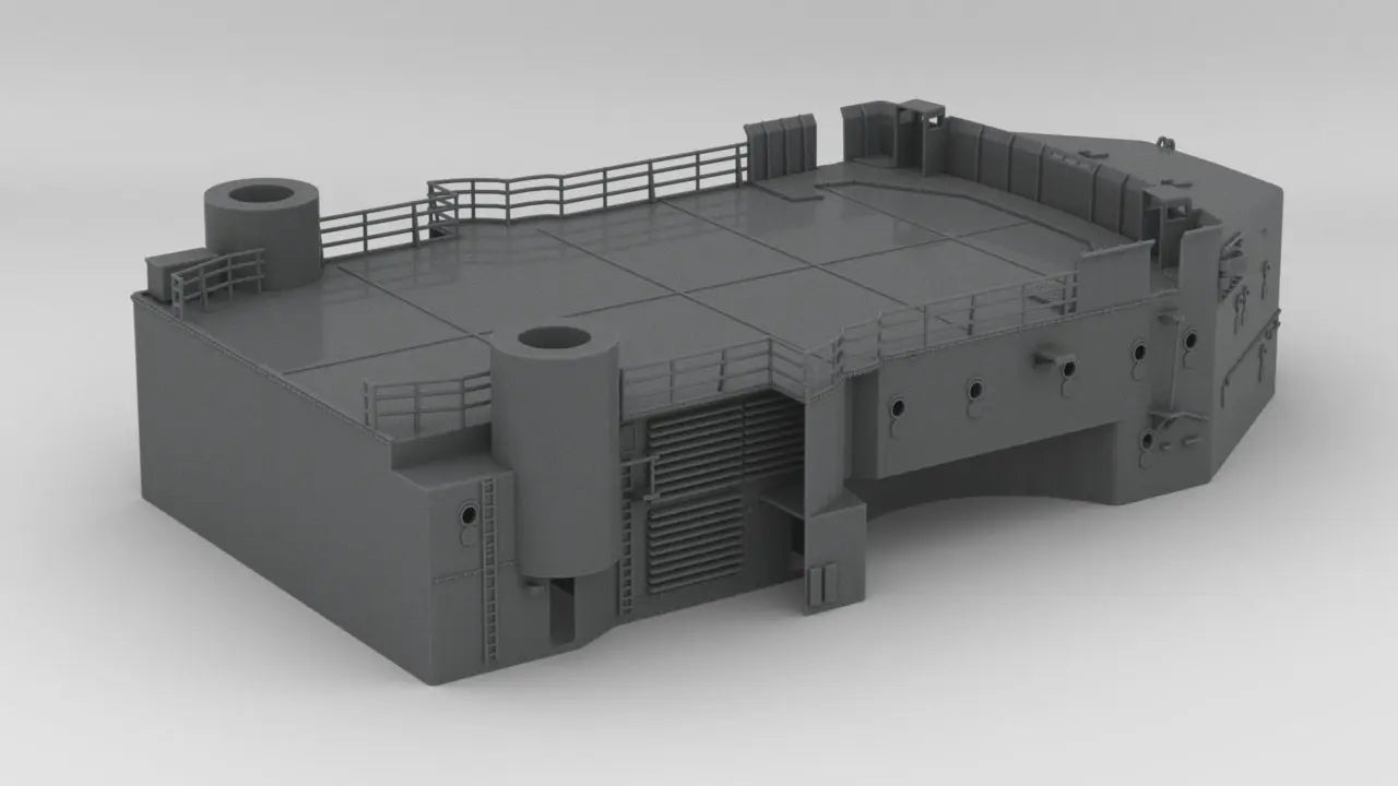 1/72 DKM Bismarck Forward Lower Deck 2 - distefan 3d print