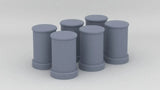 1/72 DKM Bismarck Large Bollards Set (6pcs)