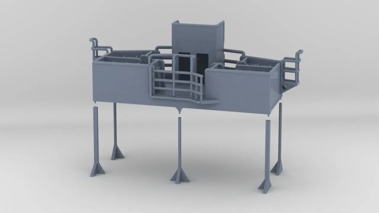 1/72 DKM Bismarck Signal Flag Platform - distefan 3d print