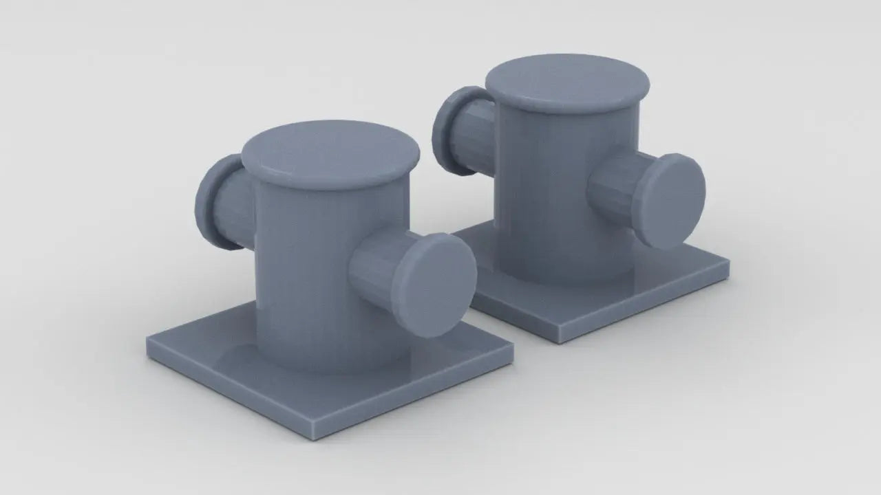 1/72 DKM Destroyer Bollard v4 Set (2pcs) - distefan 3d print