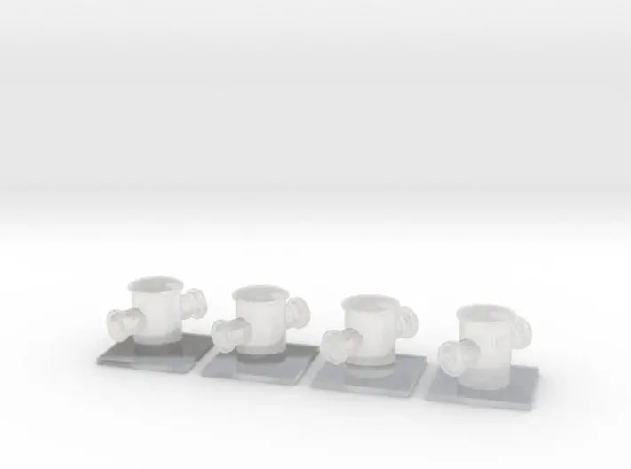 1/72 DKM Destroyer Bollard v3 Set x4 - distefan 3d print