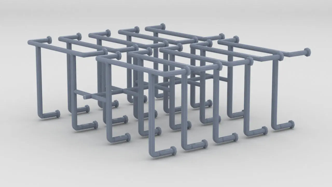 1/72 DKM Narvik Life Raft Brackets Set (10pcs) Resin3Dinteractive