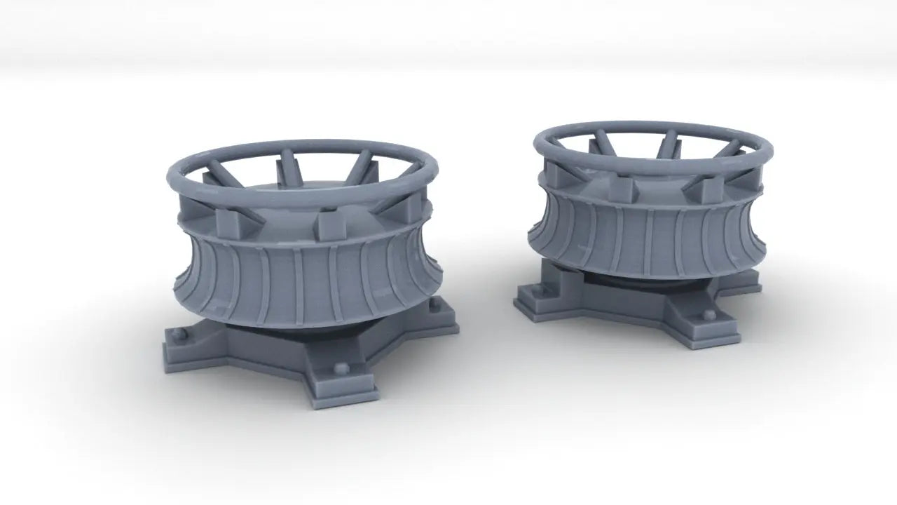 1/72 DKM Narvik Z37 Forward Capstan Set (2pcs) Resin3Dinteractive