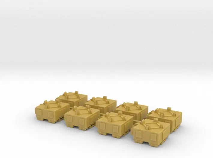 1/72 DKM Narvik Klasse Z37 Naval Mine Cart Set 8pc 3d printed
